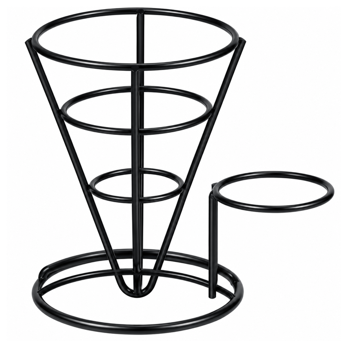 Clipper Mill Fry Cone, Black Coated Wire 5" x 7" - 4-361644