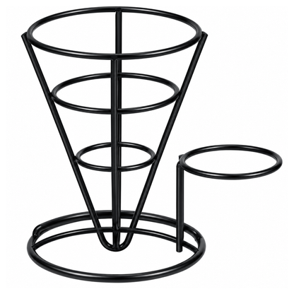 Clipper Mill Fry Cone, Black Coated Wire 5" x 7" - 4-361644