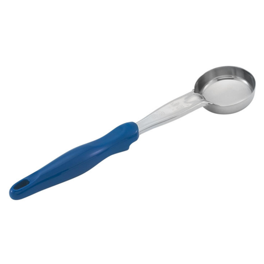 Vollrath Spoodle 2 盎司一体式重型/耐用实心圆形碗，蓝色手柄 - 6433230