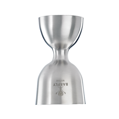Vaso medidor de borde recto Mercer de 1 y 2 oz de acero inoxidable