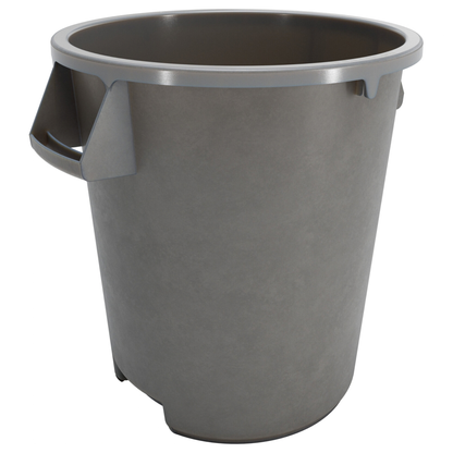 Contenedor de residuos Carlisle Bronco, 10 galones, 17" de alto x 16-1/8" de diámetro, gris, de alta resistencia - 84101023