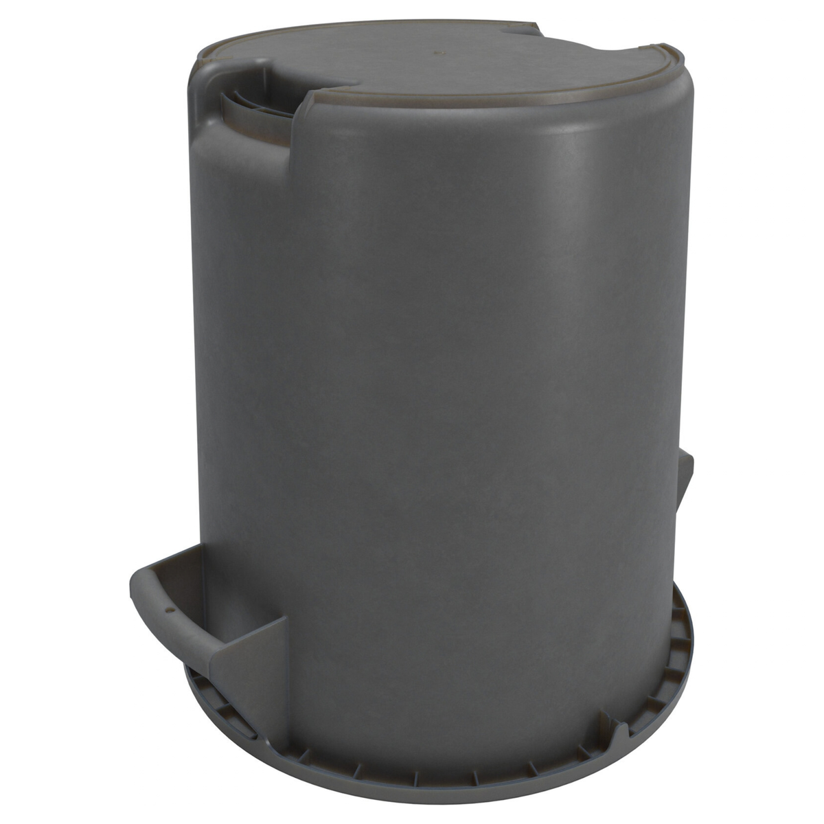 Contenedor de residuos Carlisle Bronco, 10 galones, 17" de alto x 16-1/8" de diámetro, gris, de alta resistencia - 84101023