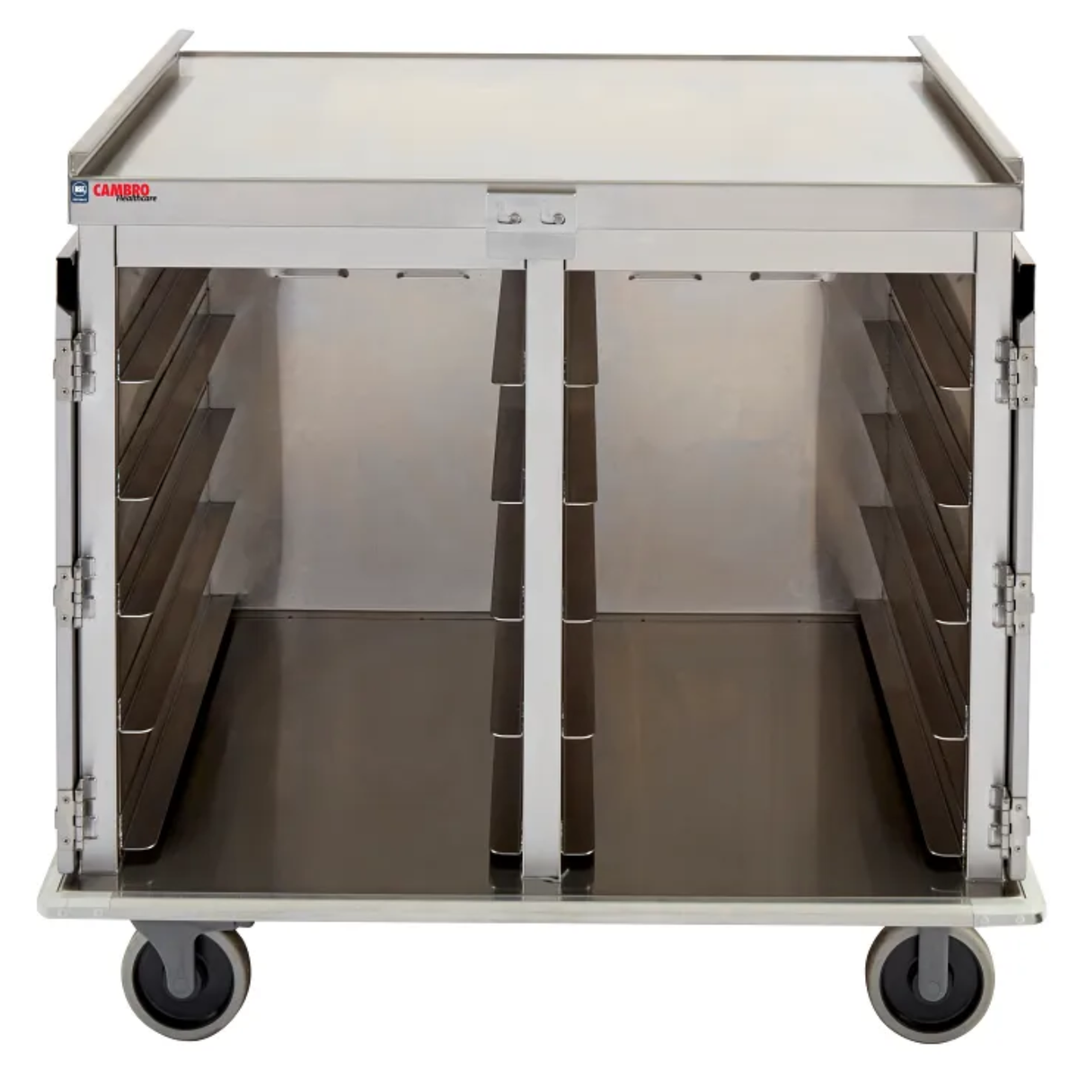 Cambro ProServe Stainless Steel Meal Delivery Cart, 20 Tray, 14" x 18" – MDS1418S20000