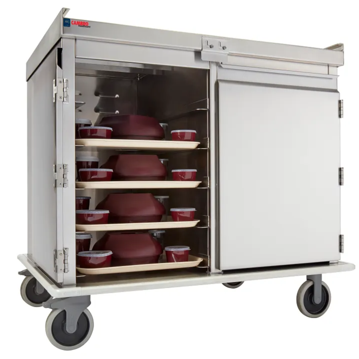 Cambro ProServe Stainless Steel Meal Delivery Cart, 20 Tray, 15" x 20" – MDS1520S20000