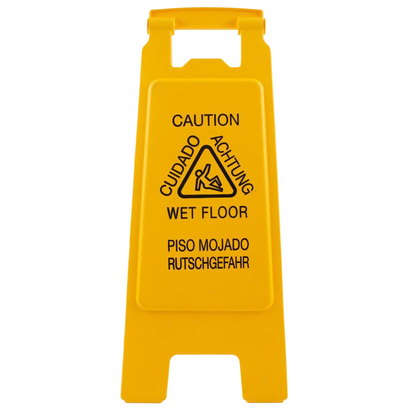 Carlisle Wet Floor Sigh, plegable, trilingüe - 3690904