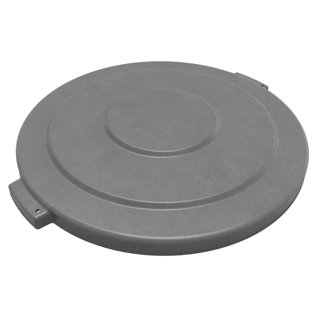 Tapa Carlisle Bronco, 20 galones, redonda, 1-1/4" de alto x 20" de diámetro, gris - 84102123