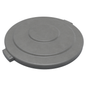 Tapa Carlisle Bronco, 20 galones, redonda, 1-1/4" de alto x 20" de diámetro, gris - 84102123