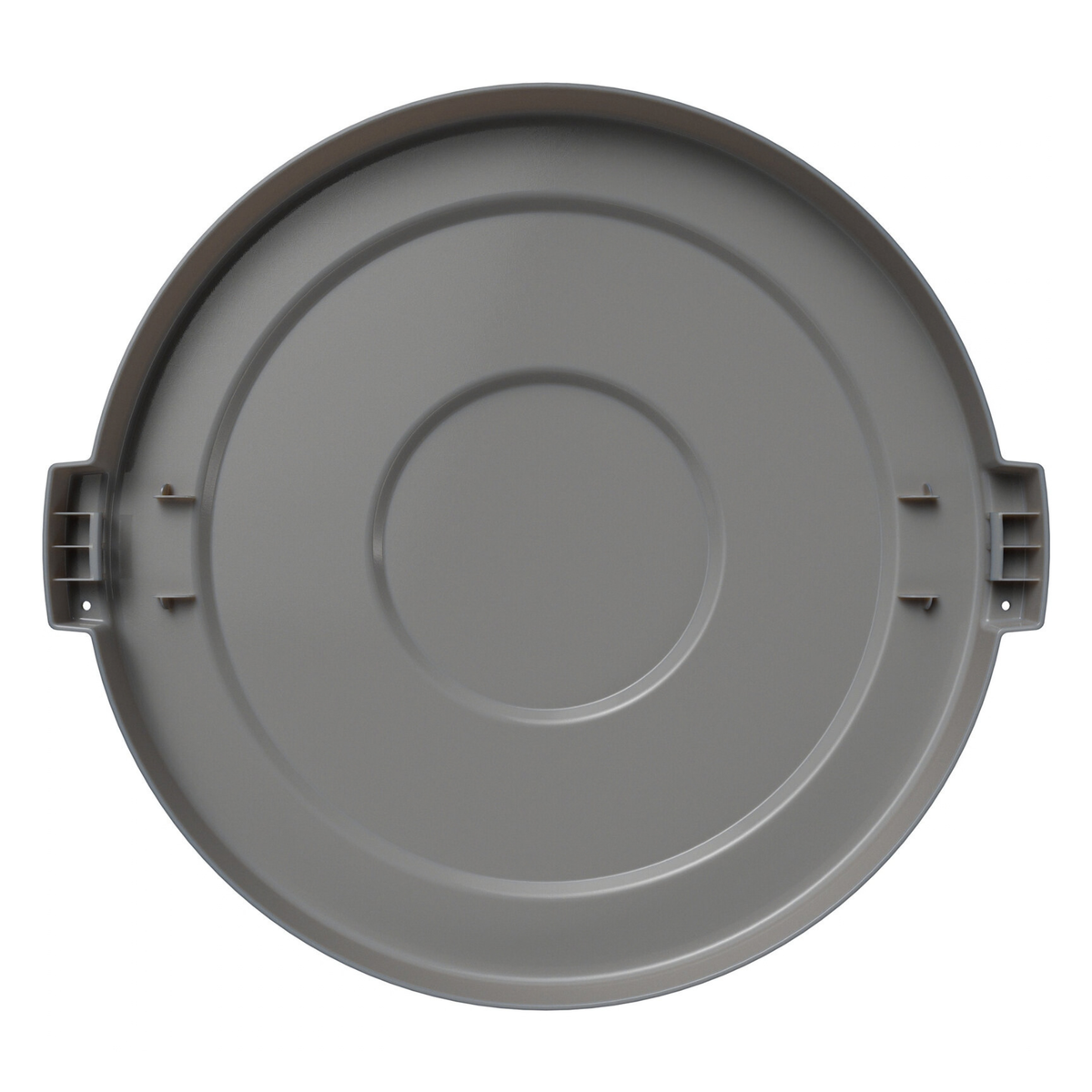 Tapa Carlisle Bronco, 20 galones, redonda, 1-1/4" de alto x 20" de diámetro, gris - 84102123