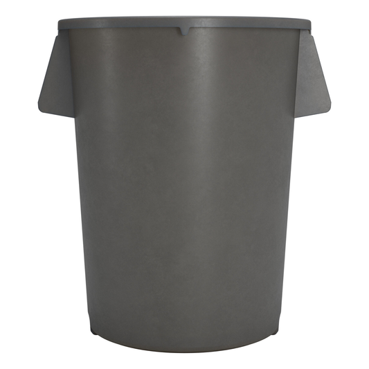 Contenedor de residuos Carlisle Bronco, 44 ​​galones, gris, 31-3/8" x 24-1/2" de diámetro, redondo - 84104423