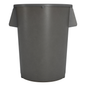 Contenedor de residuos Carlisle Bronco, 44 ​​galones, gris, 31-3/8" x 24-1/2" de diámetro, redondo - 84104423