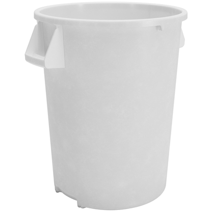 Contenedor de residuos Carlisle Bronco, 32 galones, 27-3/4" de alto x 22-3/8" de diámetro, blanco, redondo - 84103202