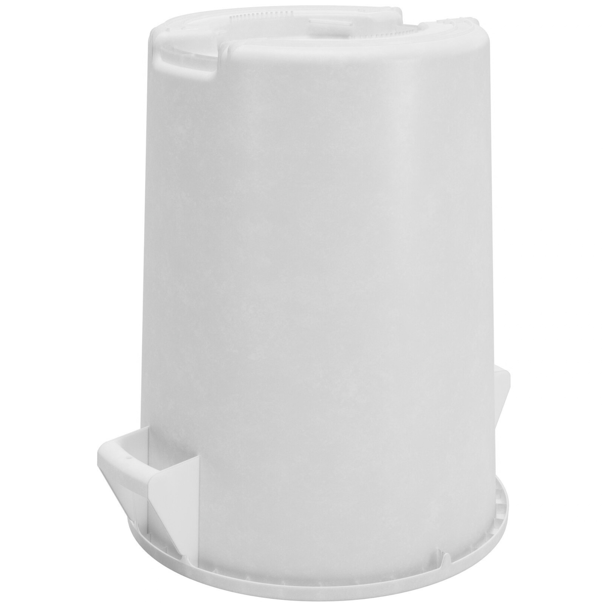 Contenedor de residuos Carlisle Bronco, 32 galones, 27-3/4" de alto x 22-3/8" de diámetro, blanco, redondo - 84103202