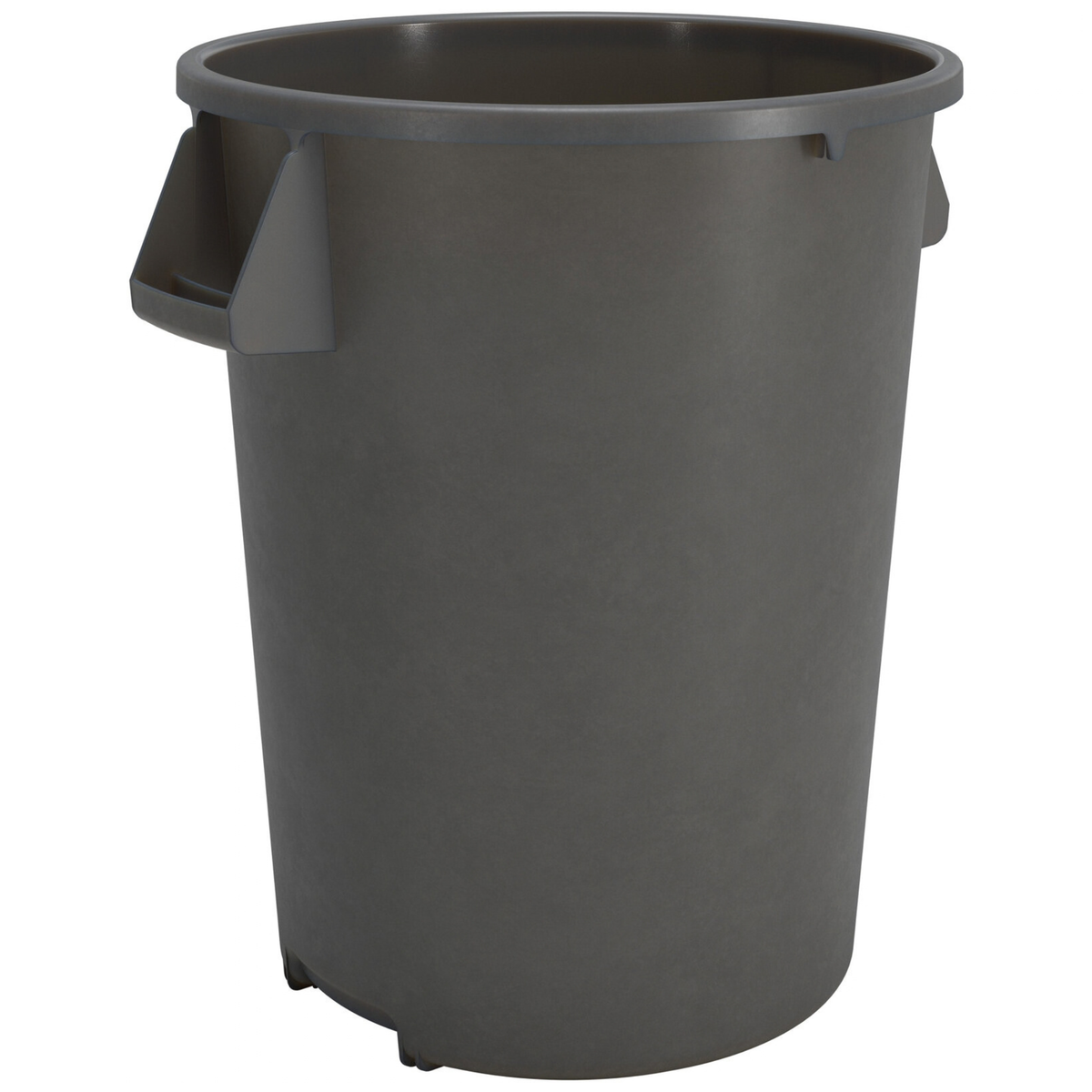 Contenedor de residuos Carlisle Bronco, 32 galones, 27-3/4" de alto x 22-3/8" de diámetro, redondo, gris - 84103223