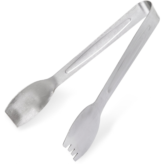Carlisle 9" Aria Pattern Stainless Steel Salad Tong - 604609
