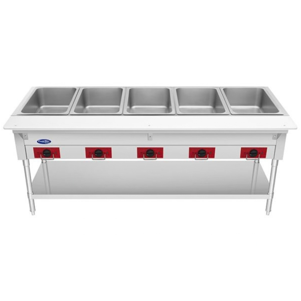 Atosa CookRite Stainless Steel Electric Steam Table 30" - 2 Wells EHS-OW-2