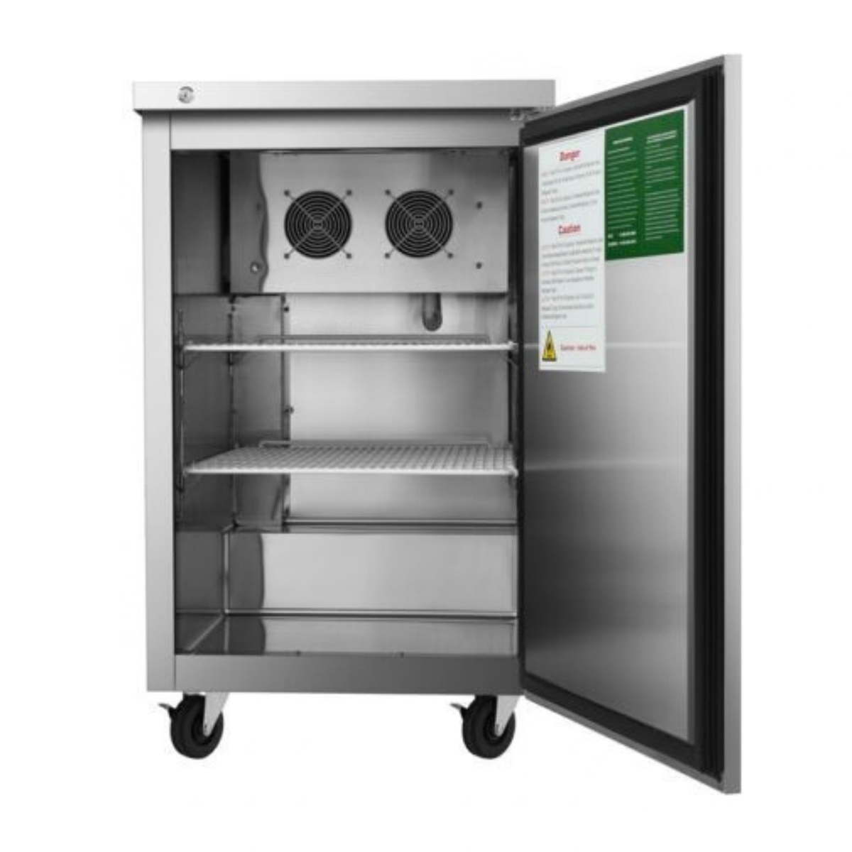 Atosa Stainless Steel Back Bar Cooler, 1 Solid Door 23" - MBB23GR