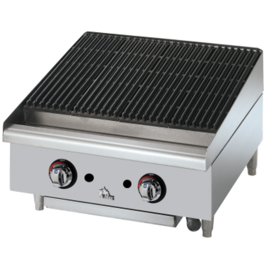 Star Star-Max Radiant Gas Charbroiler 24" - Natural Gas - 6124RCBF