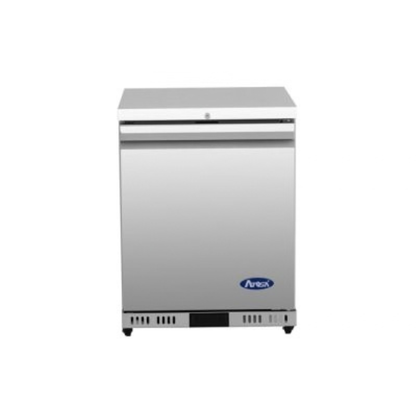 Atosa Stainless Steel Undercounter Freezer 24" - 1 Reversible Door - AUF24SD