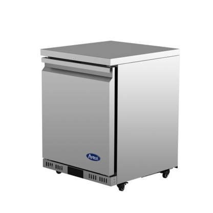 Atosa Stainless Steel Undercounter Freezer 24" - 1 Reversible Door - AUF24SD