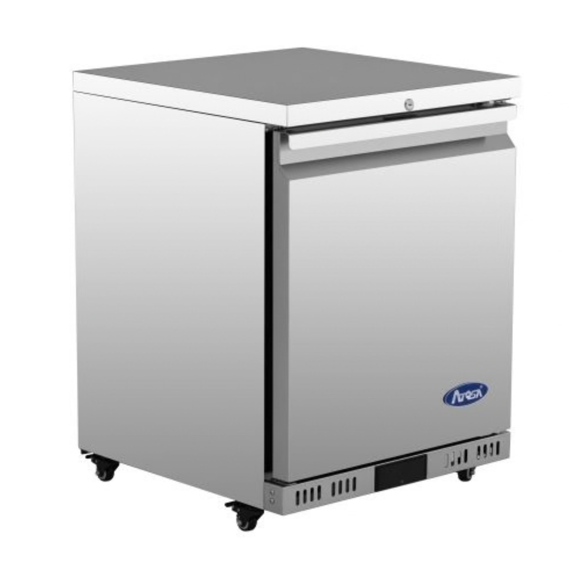 Atosa Stainless Steel Undercounter Freezer 24" - 1 Reversible Door - AUF24SD