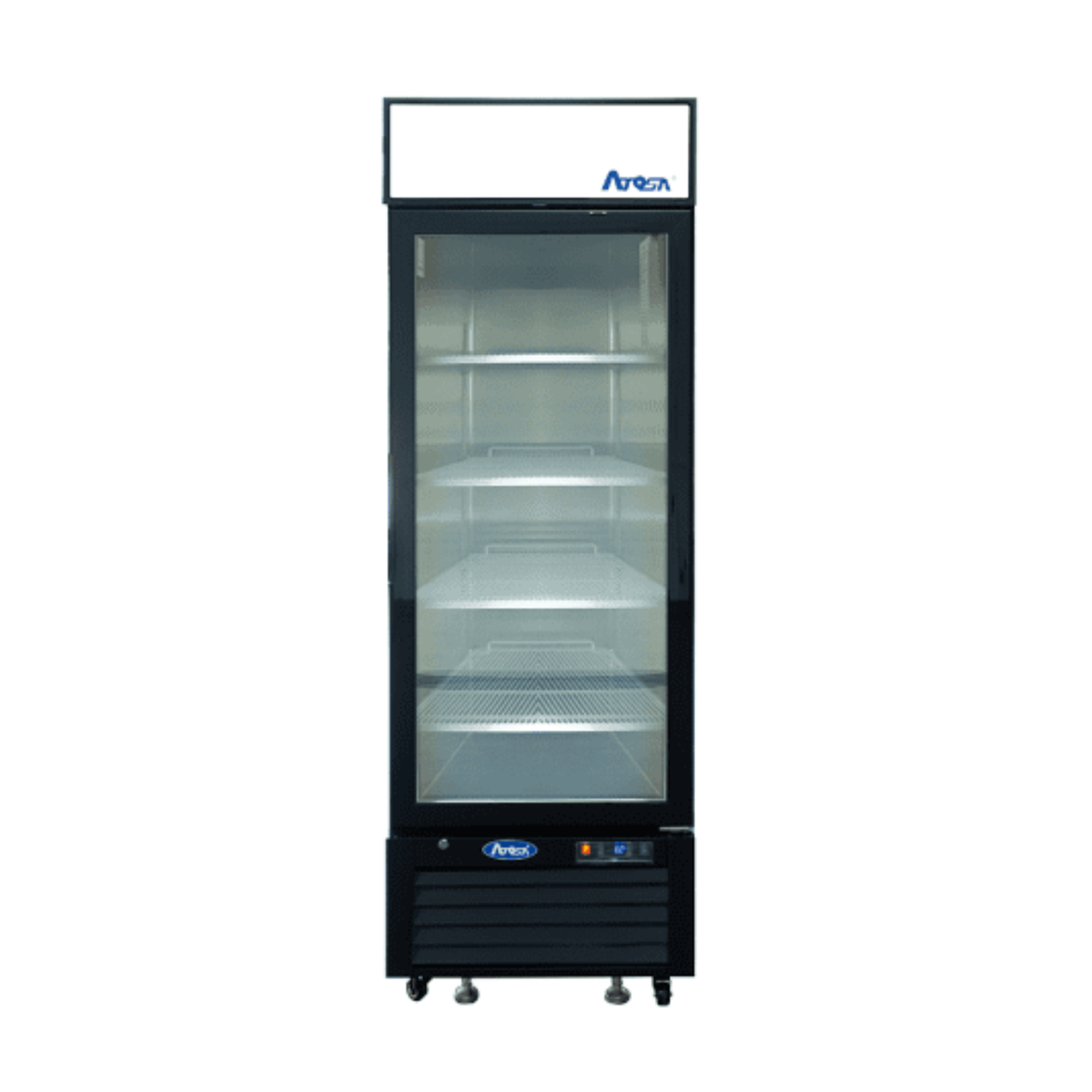 Atosa Glass Door Merchandiser Refrigerator 11.1 Cu Ft - Black MCF8725GR