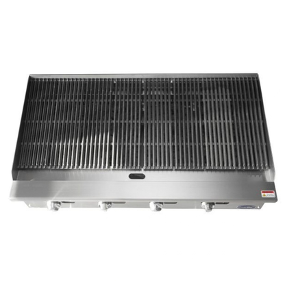 Atosa CookRite Stainless Steel Char-Rock Broiler 48" - 140,000 BTU ATCB-48*