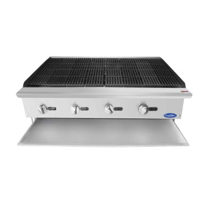 Atosa CookRite Stainless Steel Char-Rock Broiler 48" - 140,000 BTU ATCB-48*