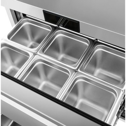 Atosa Undercounter Refrigerator Stainless Steel 2 Drawers 6.5 Cu. Ft. - AUR27D2