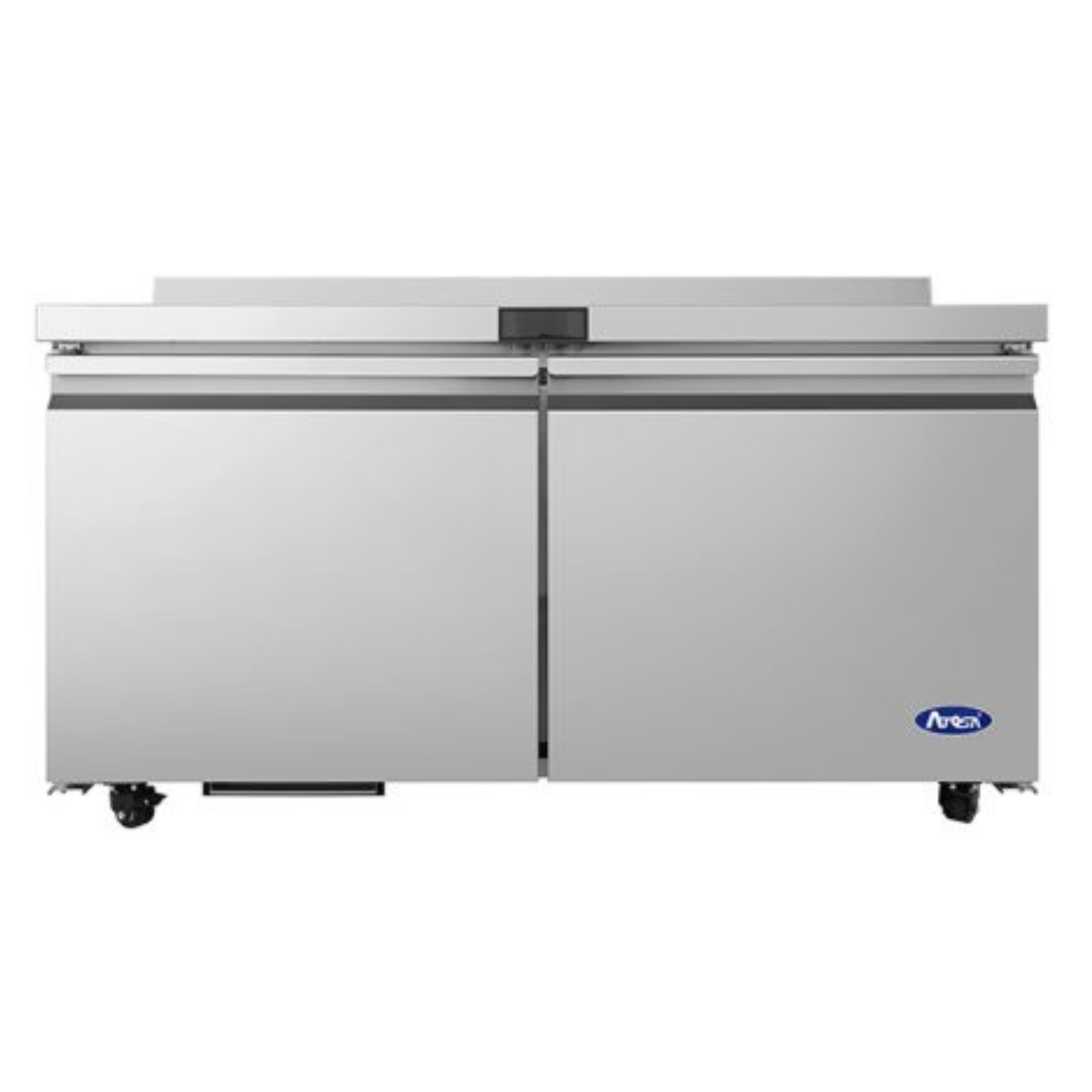 Atosa Stainless Steel Worktop Refrigerator 60" - 2 Solid Doors AWR60SD