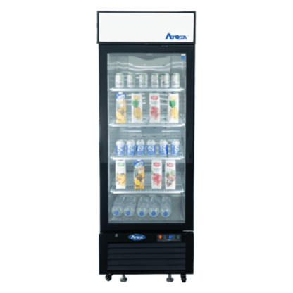 Atosa Glass Door Merchandiser Freezer Bottom Mount 19.4 Cu Ft - Black - MCF8720GR