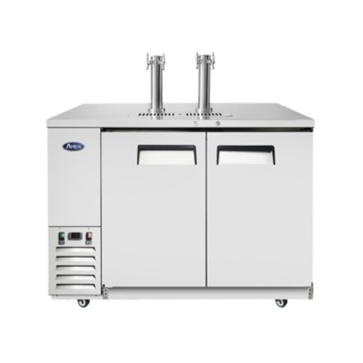 Atosa Direct Draw Keg Cooler Stainless Steel 2-Door 58" - 2 Dual Taps - MKC58GR