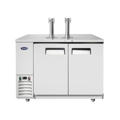 Atosa Direct Draw Keg Cooler Stainless Steel 2-Door 58" - 2 Dual Taps - MKC58GR