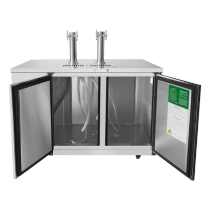 Atosa Direct Draw Keg Cooler Stainless Steel 2-Door 58" - 2 Dual Taps - MKC58GR