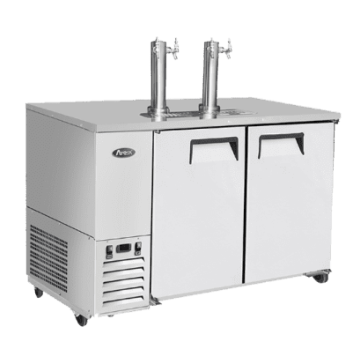 Atosa Direct Draw Keg Cooler Stainless Steel 2-Door 58" - 2 Dual Taps - MKC58GR