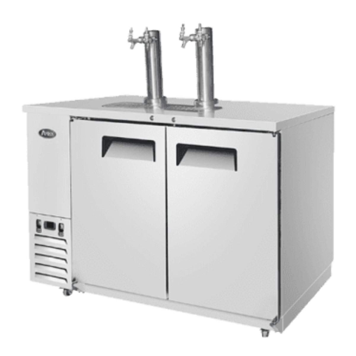 Atosa Direct Draw Keg Cooler Stainless Steel 2-Door 58" - 2 Dual Taps - MKC58GR