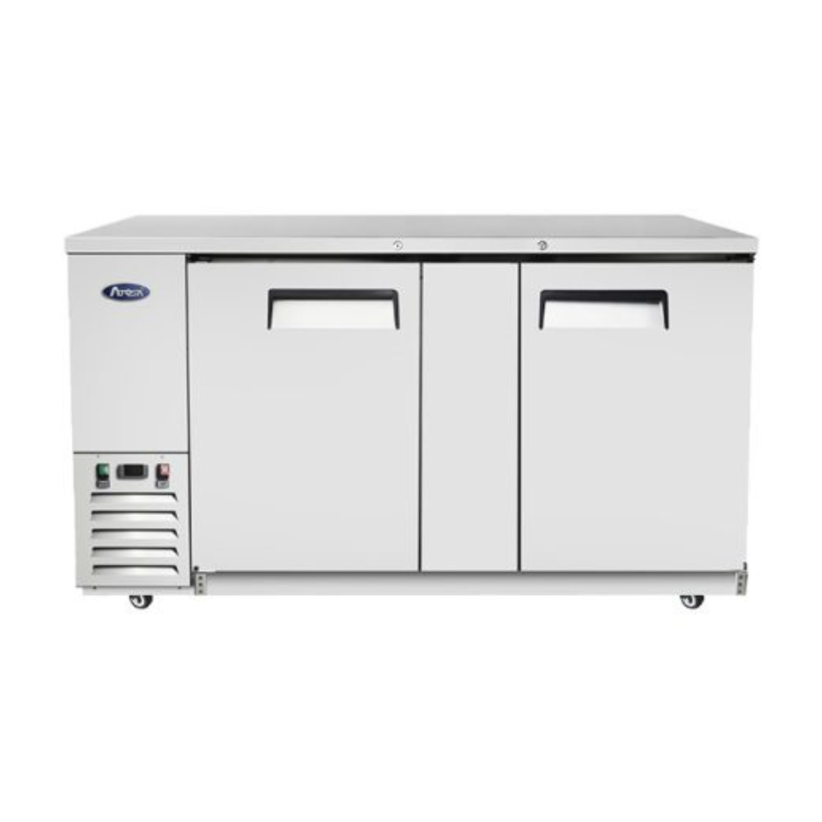 Atosa 2-Door Back Bar Cooler Stainless Steel Solid Doors 69" - MBB69GR