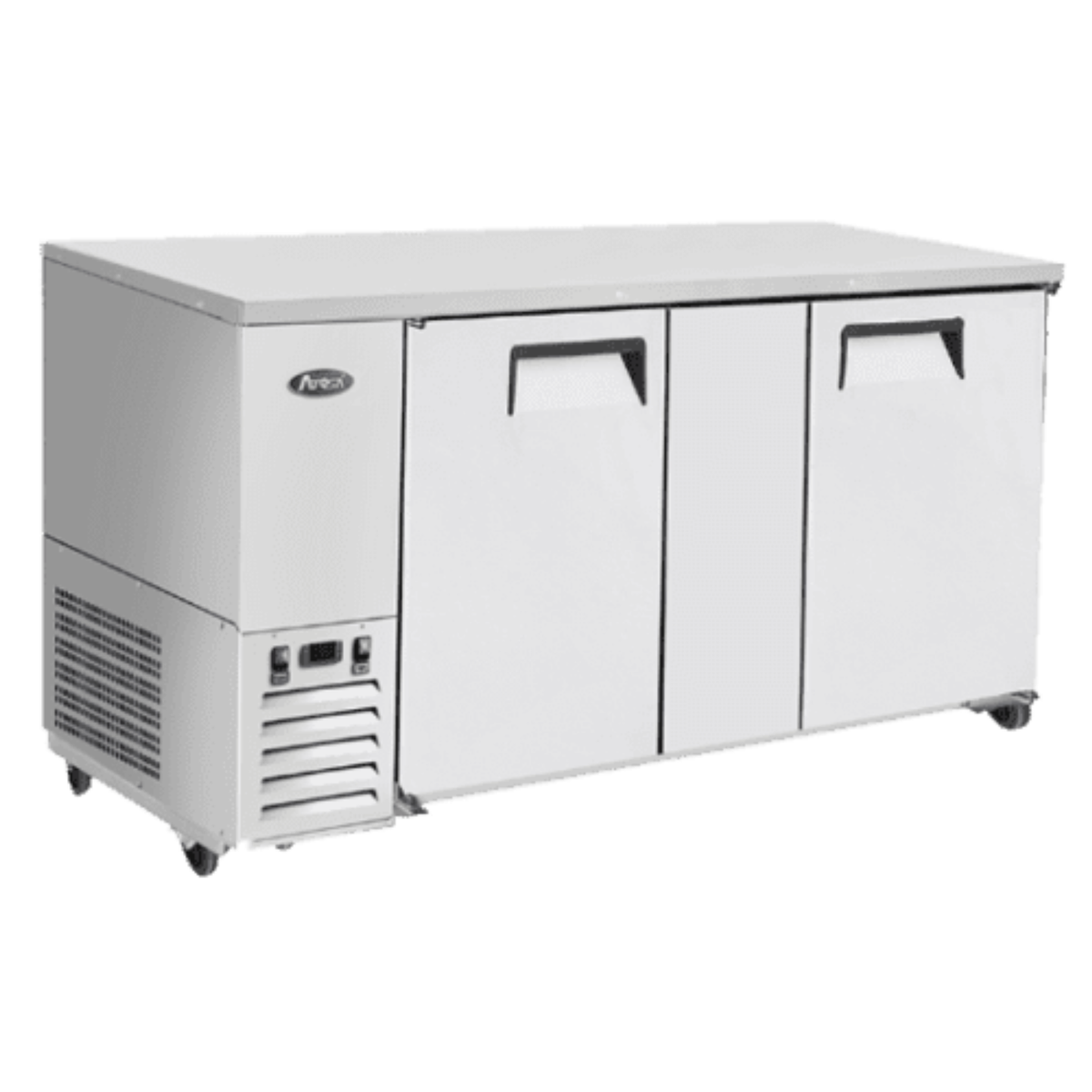 Atosa 2-Door Back Bar Cooler Stainless Steel Solid Doors 69" - MBB69GR