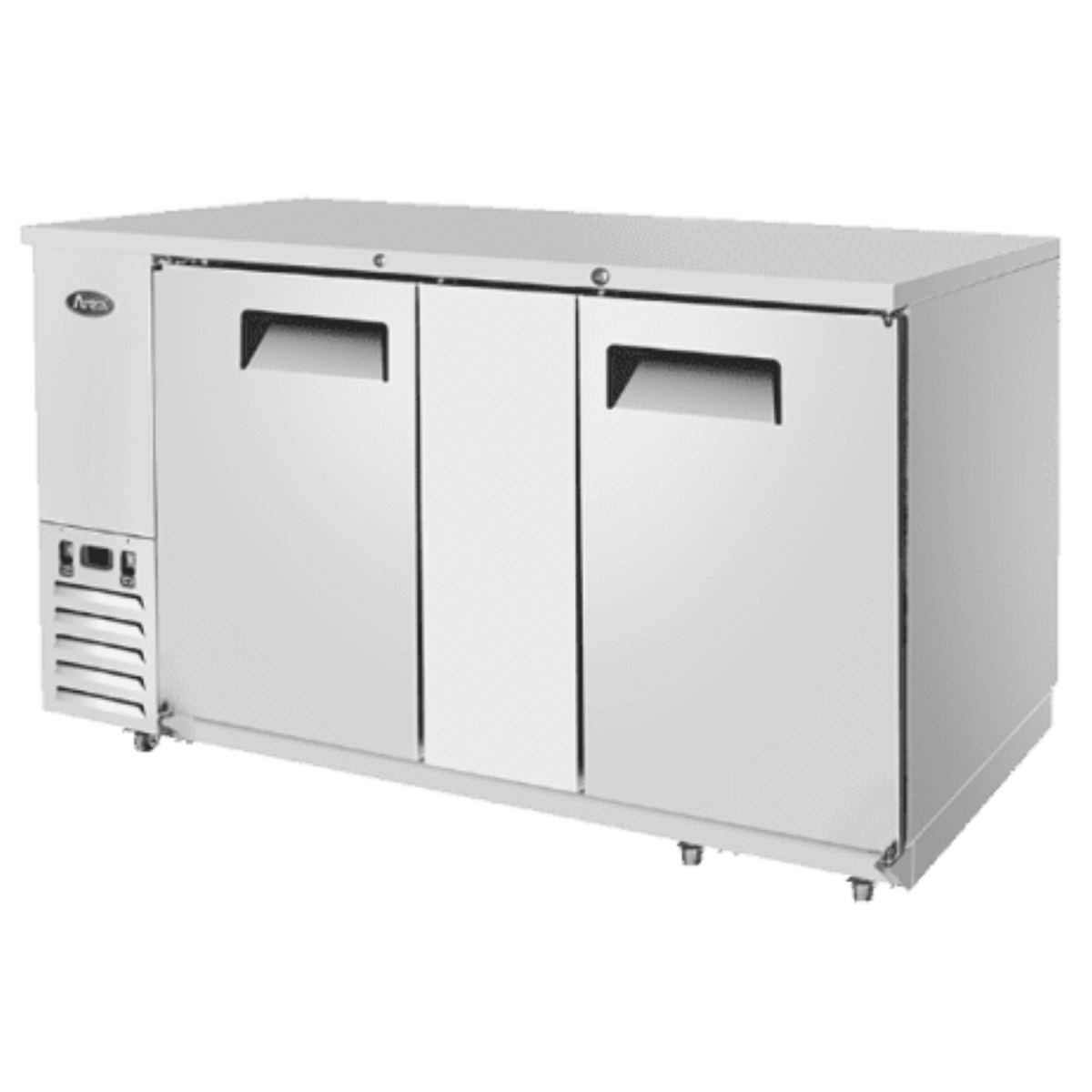Atosa 2-Door Back Bar Cooler Stainless Steel Solid Doors 69" - MBB69GR