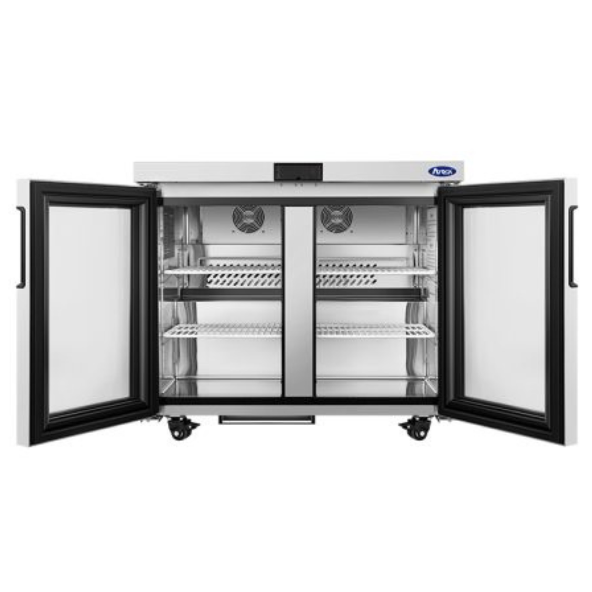 Atosa Stainless Steel Glass Door Undercounter Refrigerator 36" - AUR36GD
