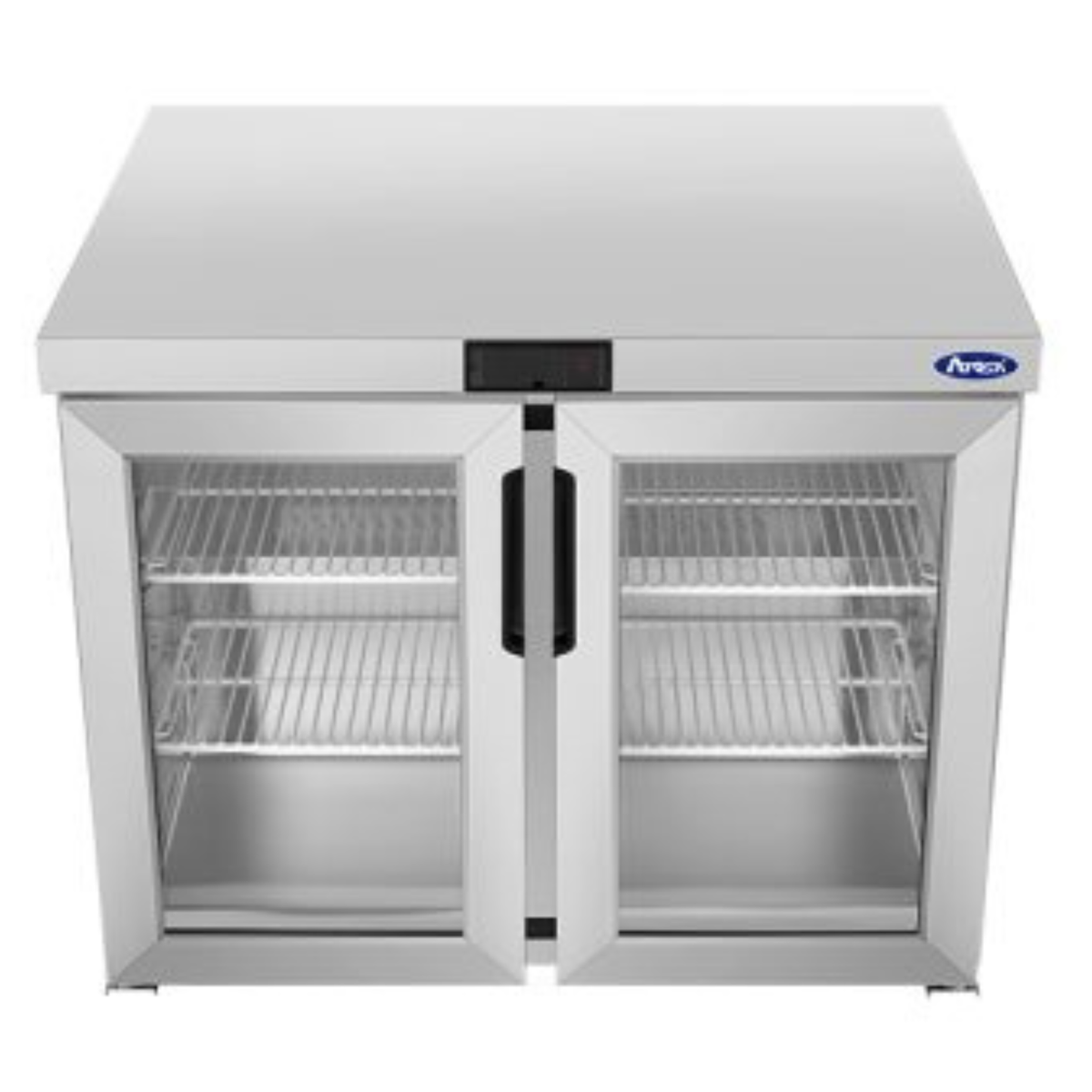 Atosa Stainless Steel Glass Door Undercounter Refrigerator 36" - AUR36GD