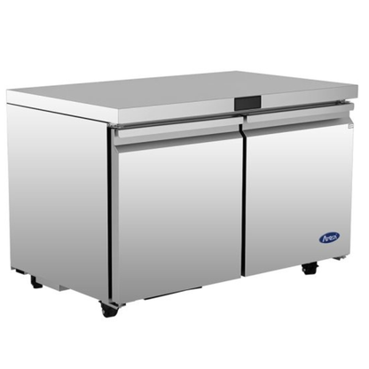 Atosa Stainless Steel Undercounter Freezer, 2 Door 48" - Field - AUF48SD