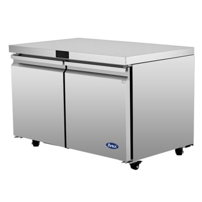 Atosa Stainless Steel Undercounter Freezer, 2 Door 48" - Field - AUF48SD