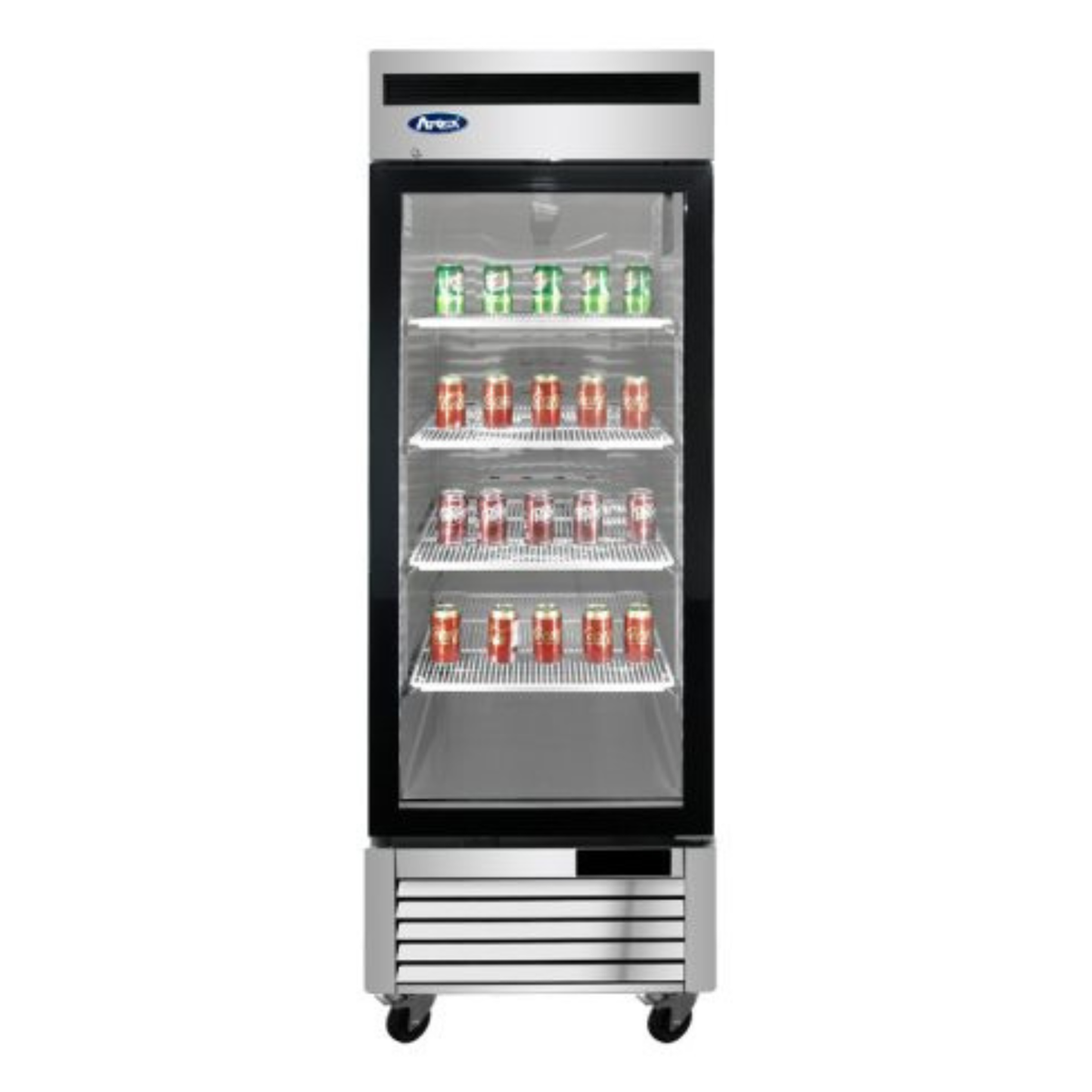 Atosa Stainless Steel Glass Door Merchandiser Refrigerator 27" - MCF8705GR