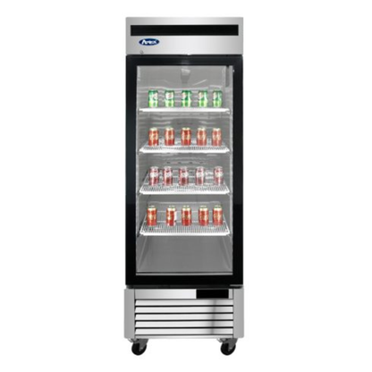 Atosa Stainless Steel Glass Door Merchandiser Refrigerator 27" - MCF8705GR