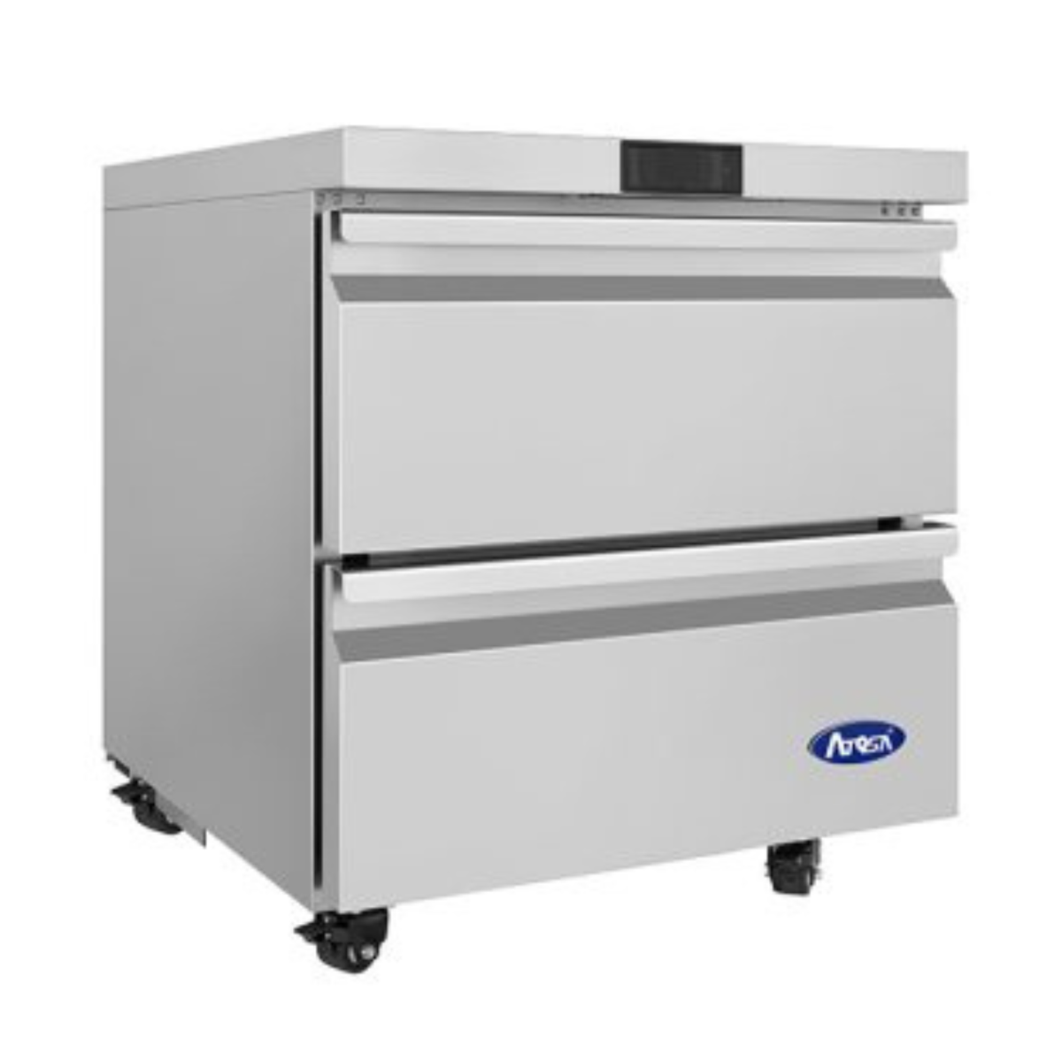 Atosa Stainless Steel Undercounter Freezer 2-Drawer 27" - 6.5 Cu. Ft. - AUF27D2