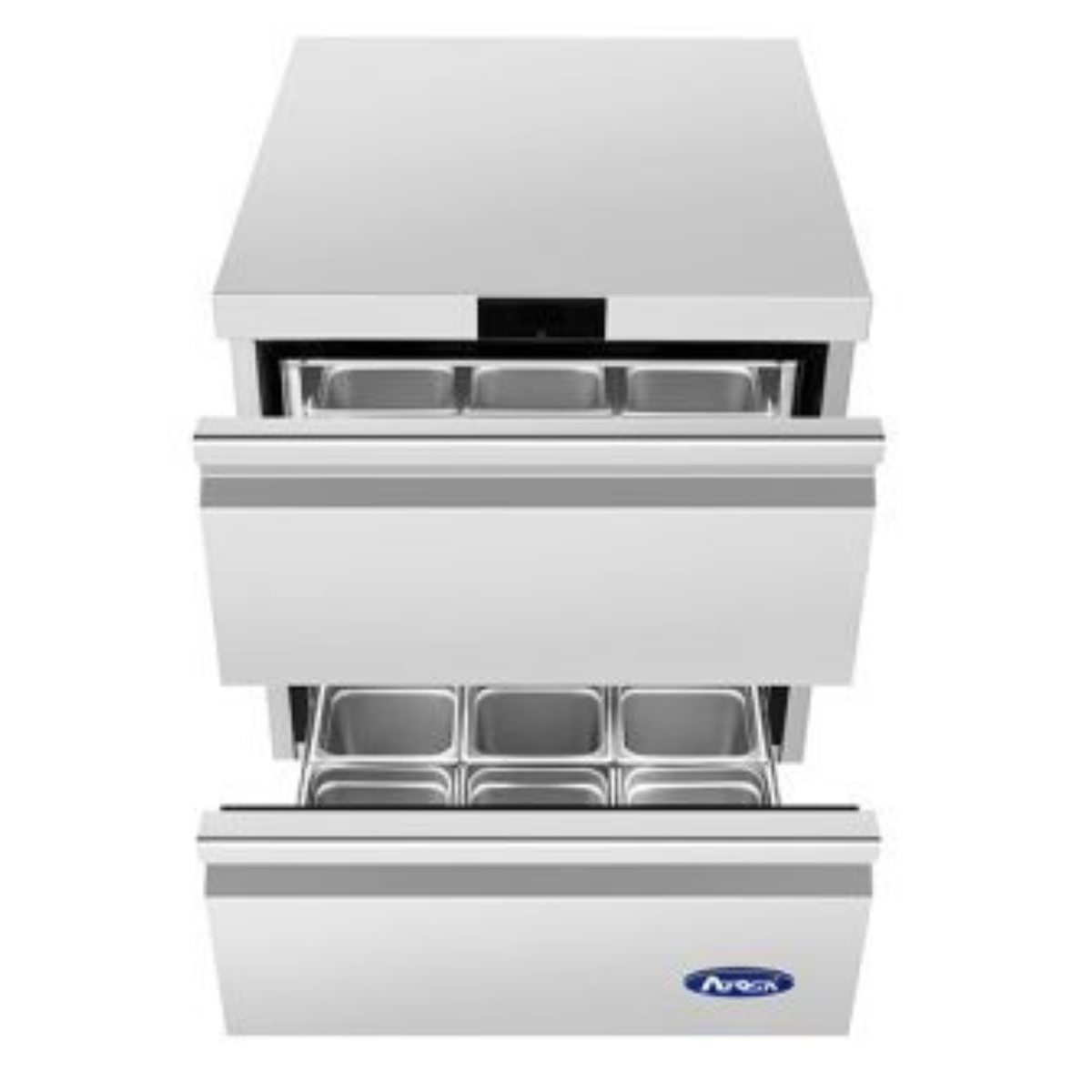 Atosa Stainless Steel Undercounter Freezer 2-Drawer 27" - 6.5 Cu. Ft. - AUF27D2