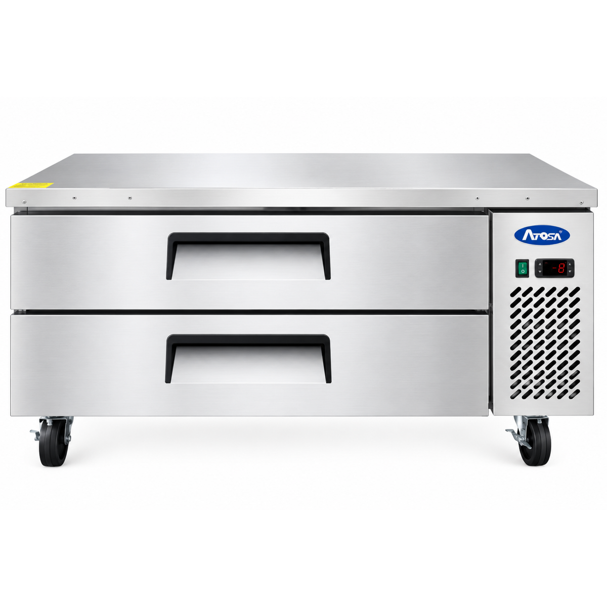 Atosa Refrigerated Chef Base Stainless Steel 2-Drawer 48" - 7.7 Cu. - MGF8450GR