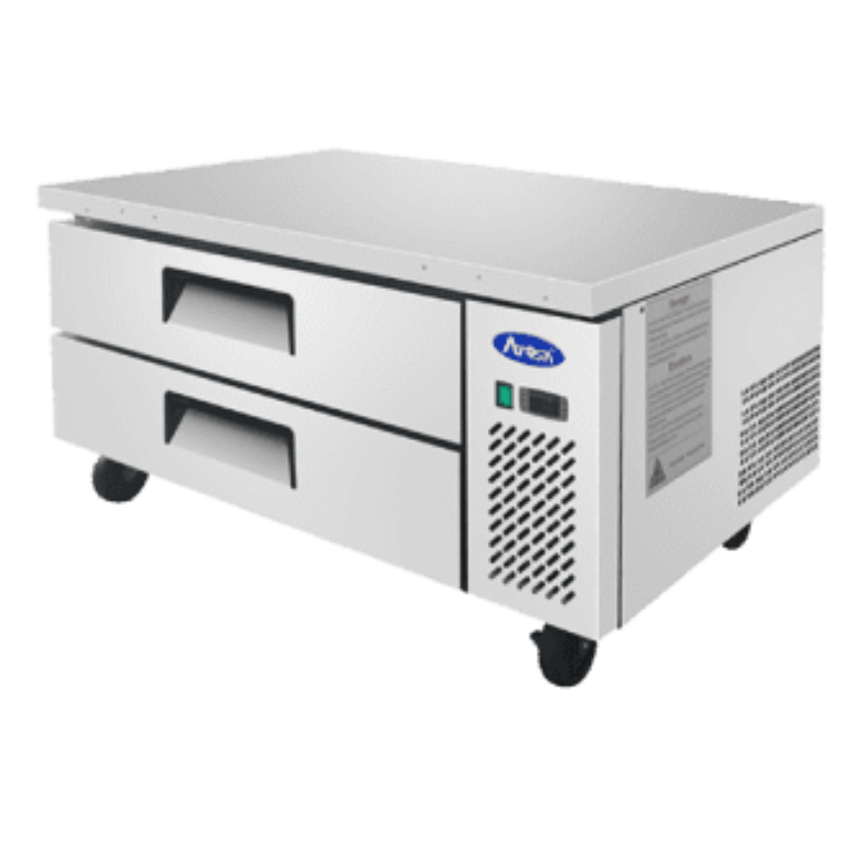 Atosa Refrigerated Chef Base Stainless Steel 2-Drawer 48" - 7.7 Cu. - MGF8450GR