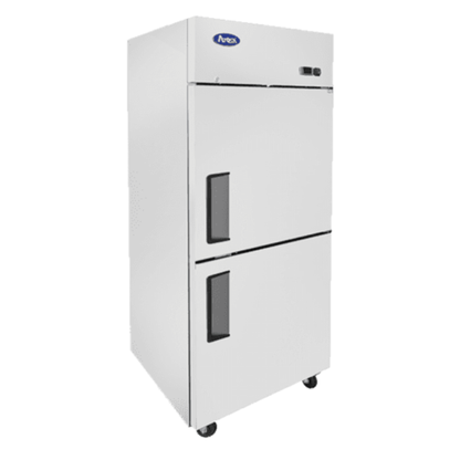 Atosa Stainless Steel Reach-In Refrigerator 2 Half Doors 29" - Top - MBF8010GR
