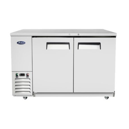 Atosa 2-Door Stainless Steel Back Bar Cooler 59" - 17.3 Cu Ft MBB59GR